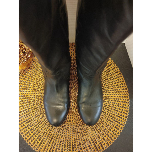 Carlos leather riding boots size 7.5M - Picture 2 of 6